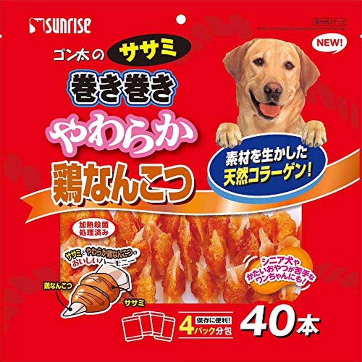 完売 マルカン やわらか鶏 ゴン太のササミ巻き巻き サンライズ ドッグフード