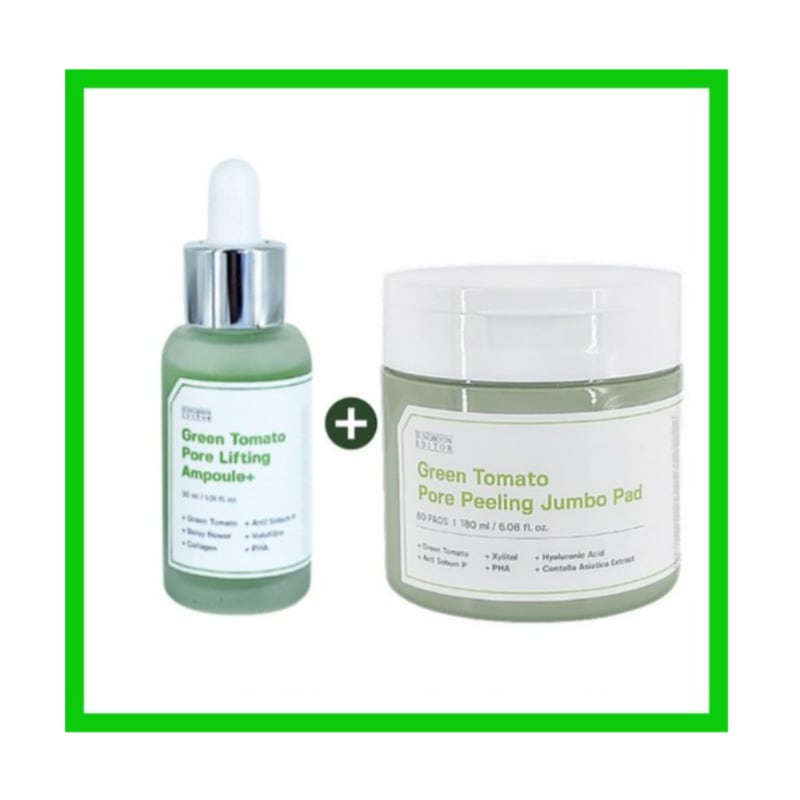 グリーントマト 毛穴パッド 60枚+毛穴アンプル 30ml セット