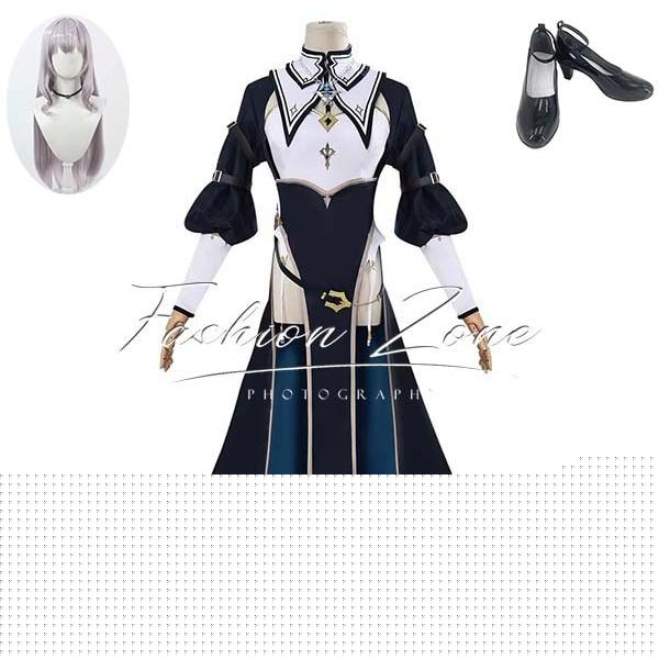 バーチャルYouTuber VTuber ホロのぐらふぃてぃ 白銀ノエルシスター黒騎士 コスプレ衣装 ウィッグ 靴 cosplay ハロウィン 演出服 変装