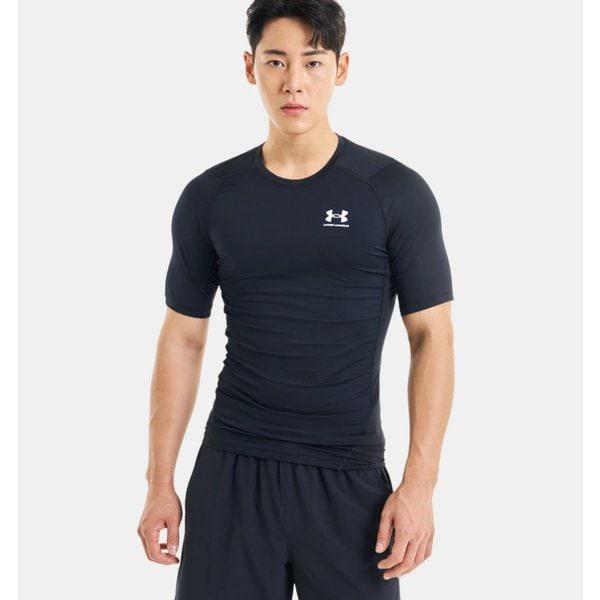 1361518-001 ブラック 男性 HeatGear ヒートギア コンプレッション 半袖Tシャツ レギンスフィット