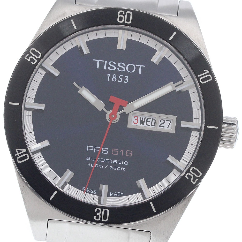 ティソ TISSOT T044430A/T044.430.21.041.00 PRS516 デイデイト 自動巻き メンズ 箱・保証書付き_956913【中古】