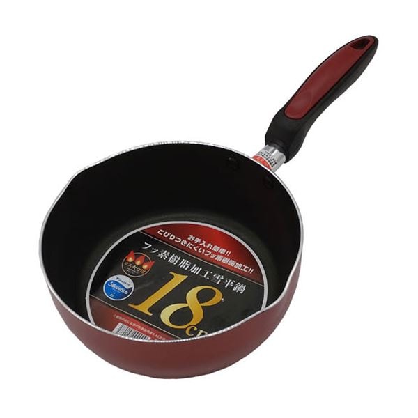 (5セット) ふっ素樹脂加工雪平鍋18cm ガス火専用 MMT99009X5