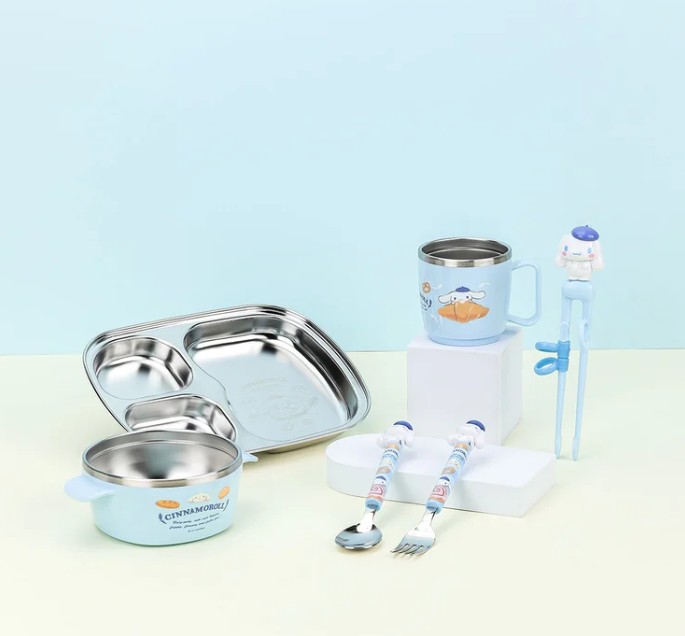 【Lilfant】正規品 子供用食器セット 6P - シナモロール / 韓国子供大人気