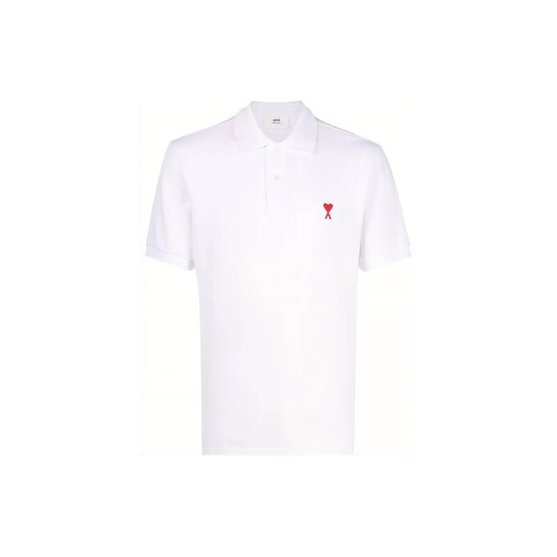 [ロロモダ] アミ・ハート・ロゴ ポロ ユニセックス半袖Tシャツ / UPL001760-100