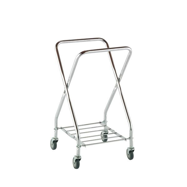 BMダストカー/運搬カート フレーム ミニ φ75キャスター バンパー無し 折りたたみ式 業務用 工場 店舗 集積 回収