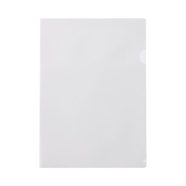 公式 （まとめ）ハート 紙製クリアファイル A4ホワイト（片全面半透明） 1箱（30枚）[x5] ファイル