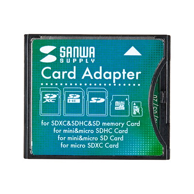 他サイト： サンワサプライ ADR-SDCF2 SDXC用CF変換アダプタ ADRSDCF2の商品画像