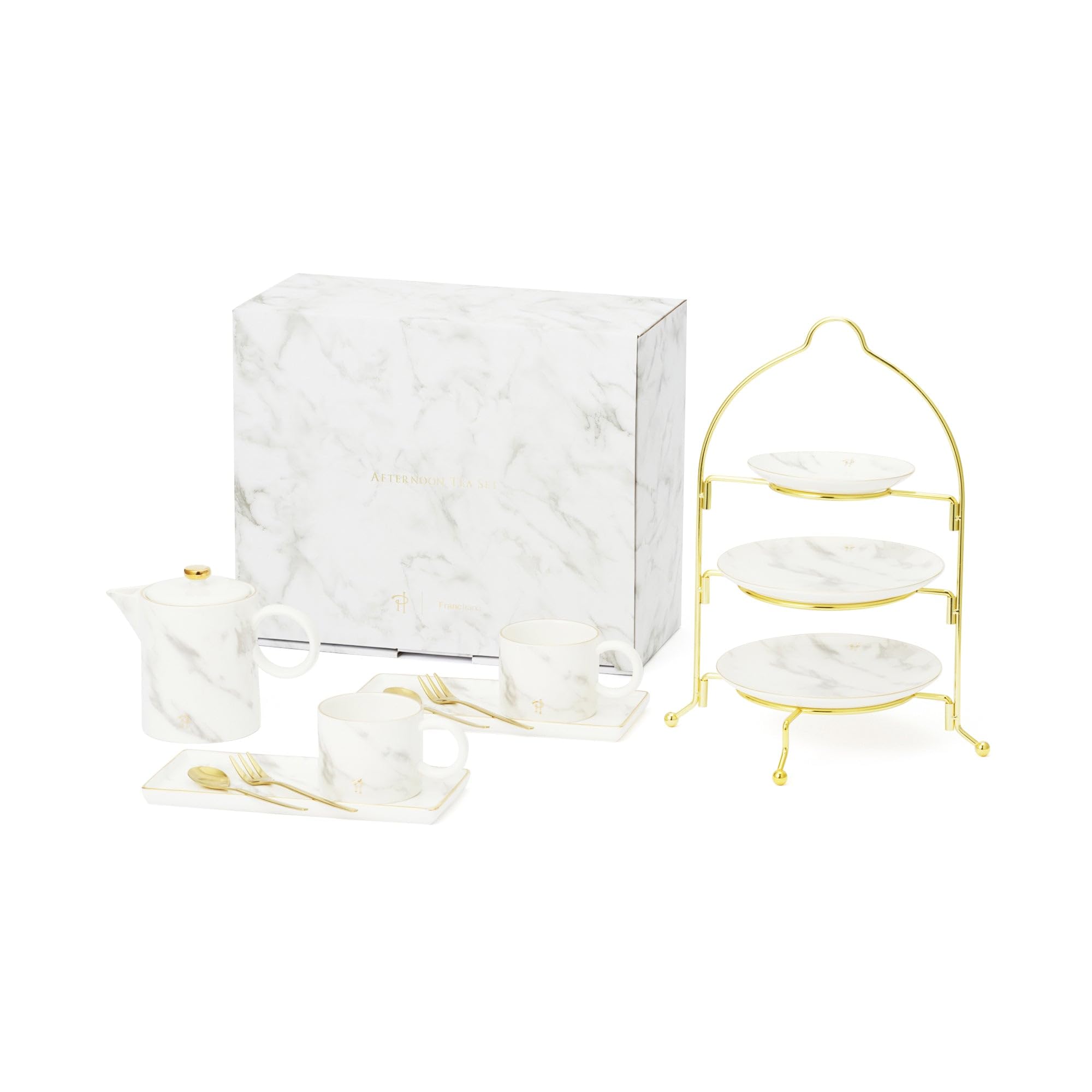 Francfranc フランフラン PH マーブル アフターヌーンティーセット