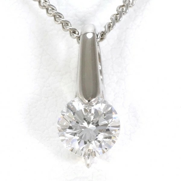 PT900 プラチナ PT850 ネックレス ダイヤ 0.33 VVS2 鑑定書 ジュエリー 中古