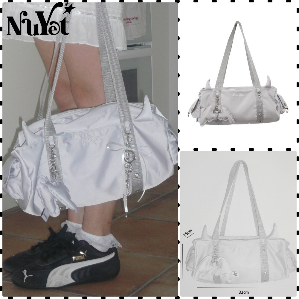 【Nuyet】Devil round boston bag _ Grey