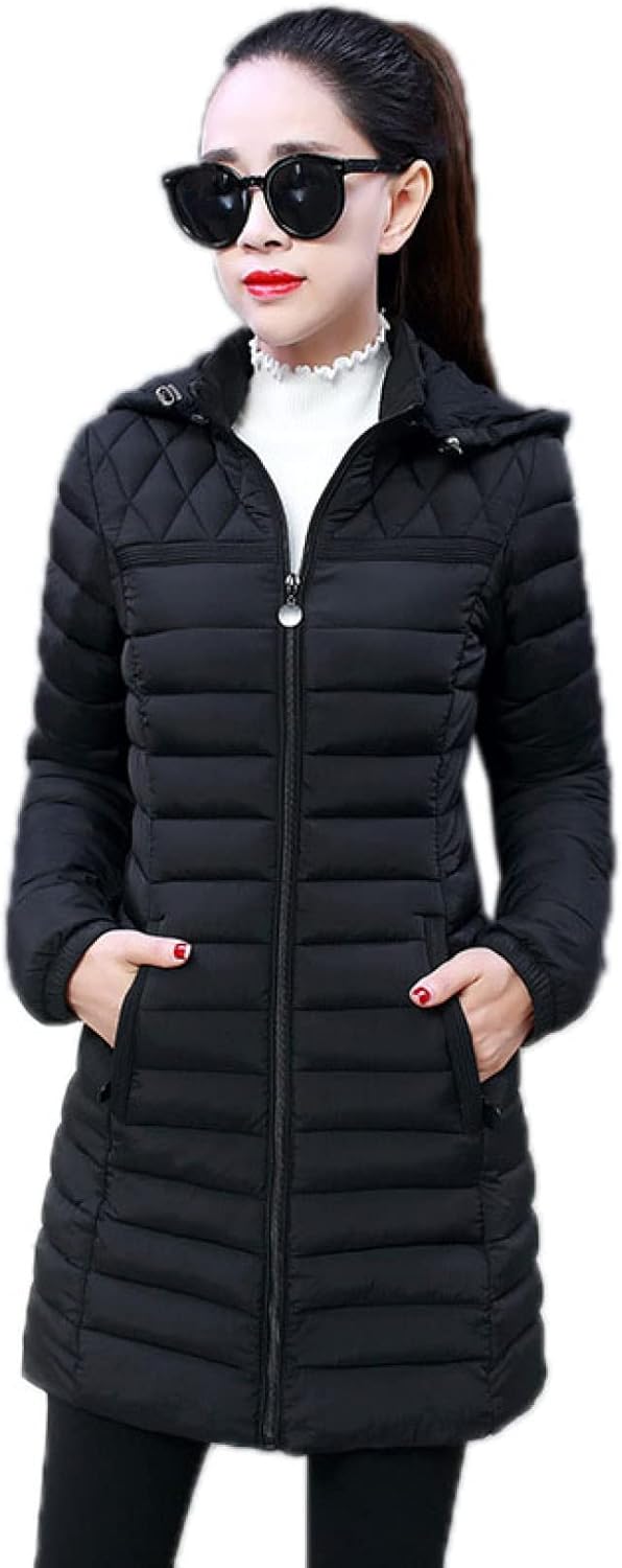 ダウン ロング コート レディース フード付き ジャケット 暖かい 軽量 防風 防寒 ウルトラライト 薄手 ダウンコート 着痩せ 無地 冬服 防寒着 おしゃれ 女性用 カジュアル ベンチコー