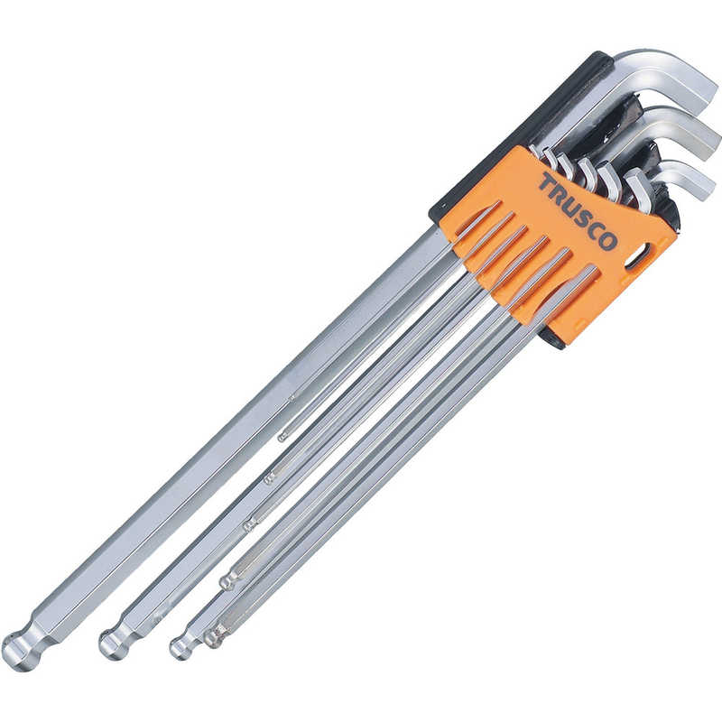 トラスコ中山　ショートネック100ロングボールポイント六角棒レンチセット　TTV1009S