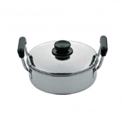 MARUTAMA 玉虎堂 18Cr浅型ソースポット 26cm 196