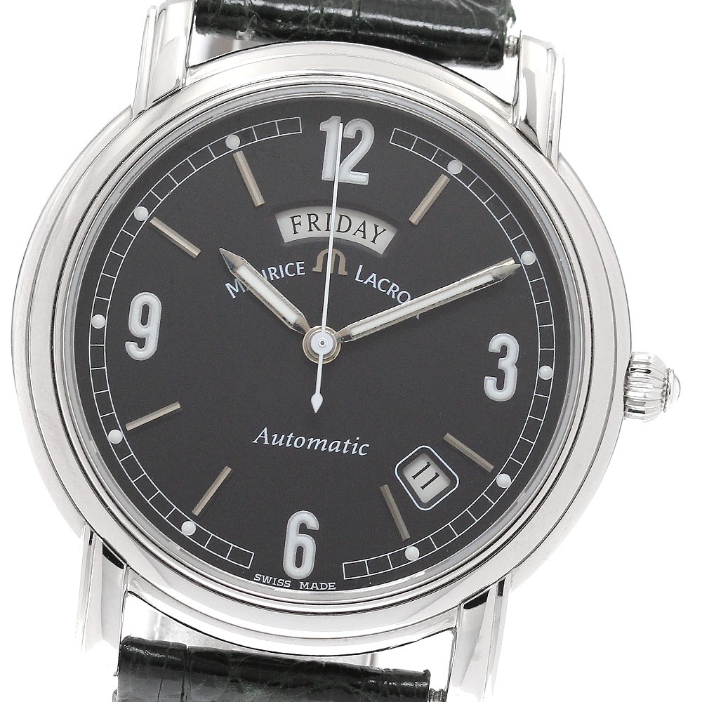 モーリスラクロア MAURICE LACROIX PT6027 ポントス デイデイト 自動巻き メンズ _935663【中古】