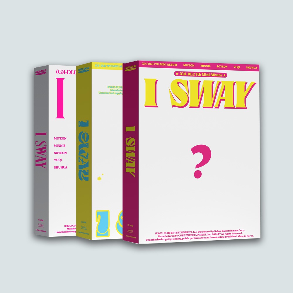 女の子アルバムアルバムアイスウェイミニ7集I SWAY 3種セット（超ドポスター付き）クラクション