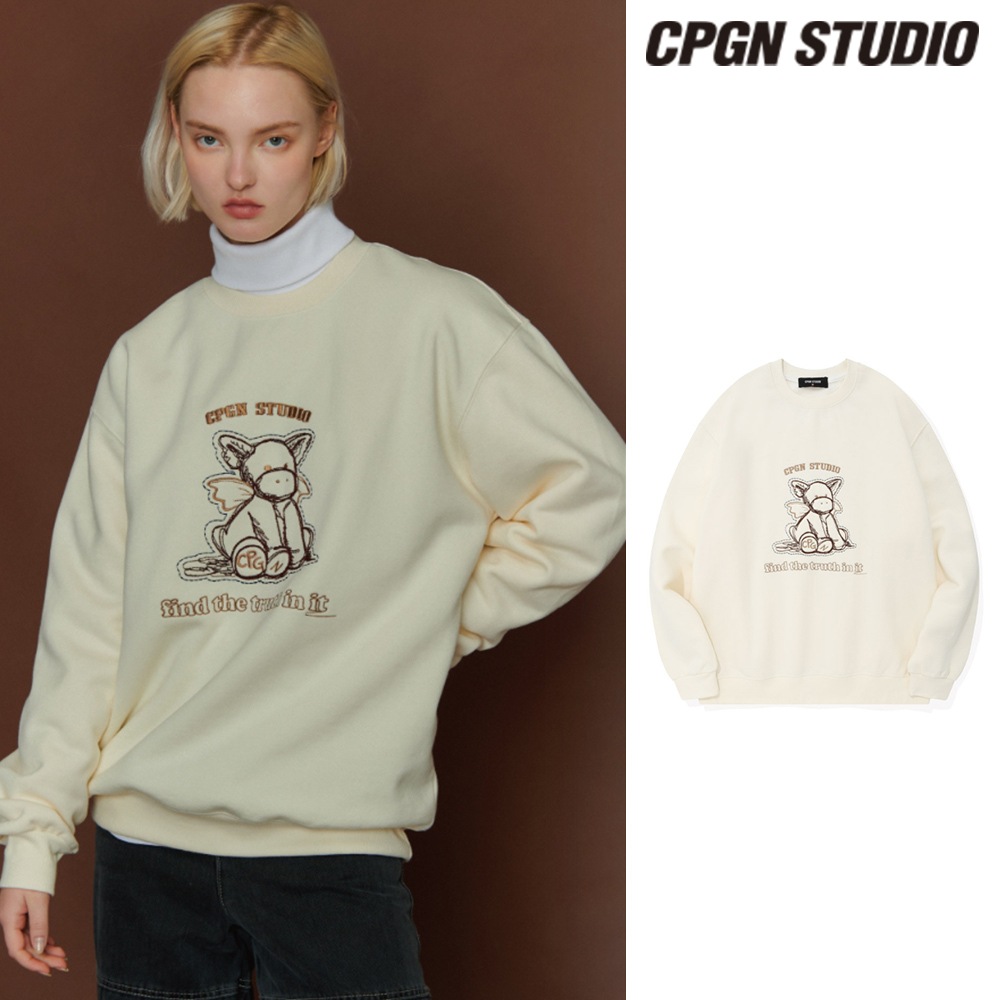 【CPGN STUDIO】 Finder True Bullium Embroidery Brushed Sweatshirt