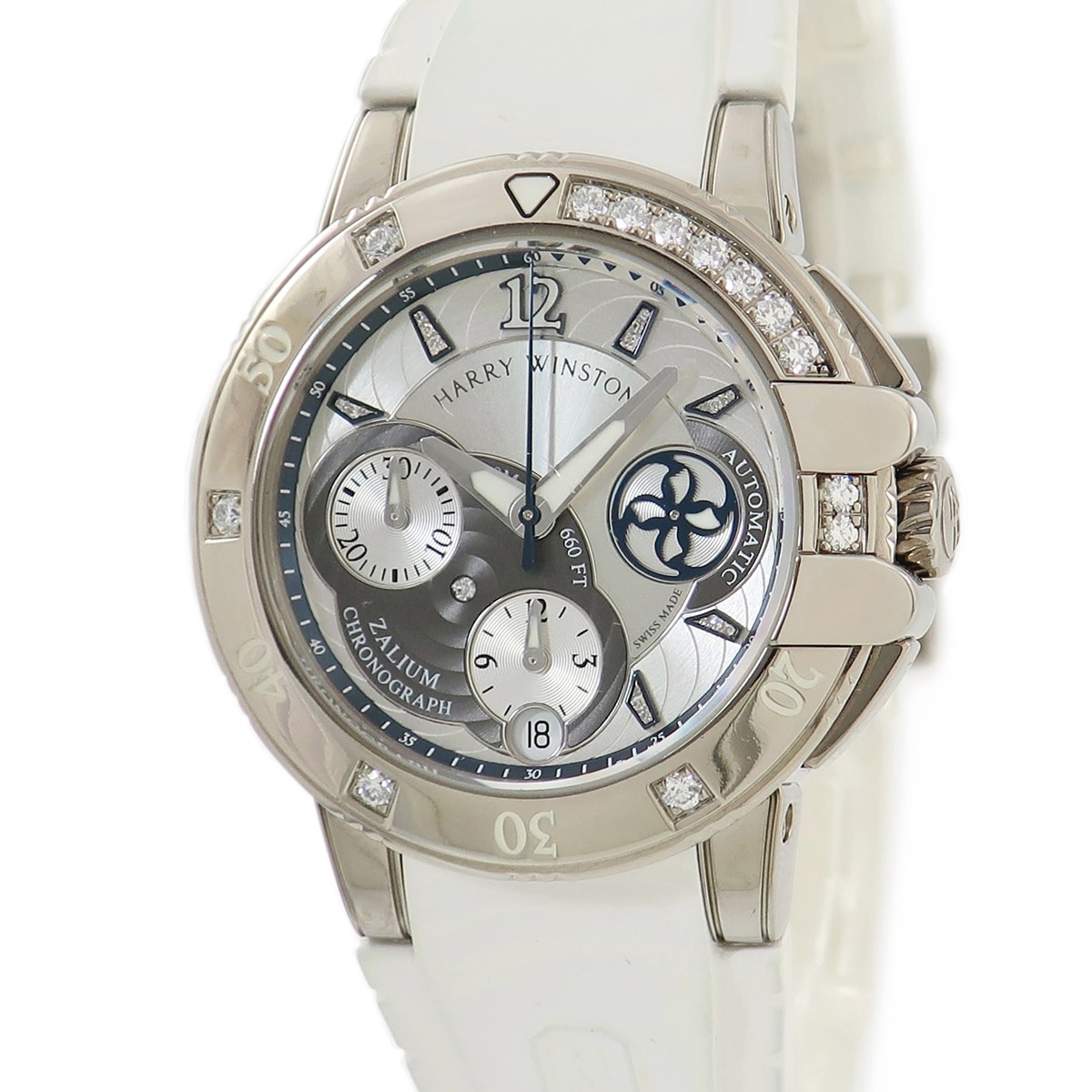 オーシャン スポーツ レディス クロノグラフ OCSACH38ZZ006 自動巻き レディース OH済 純正ダイヤ 3年保証