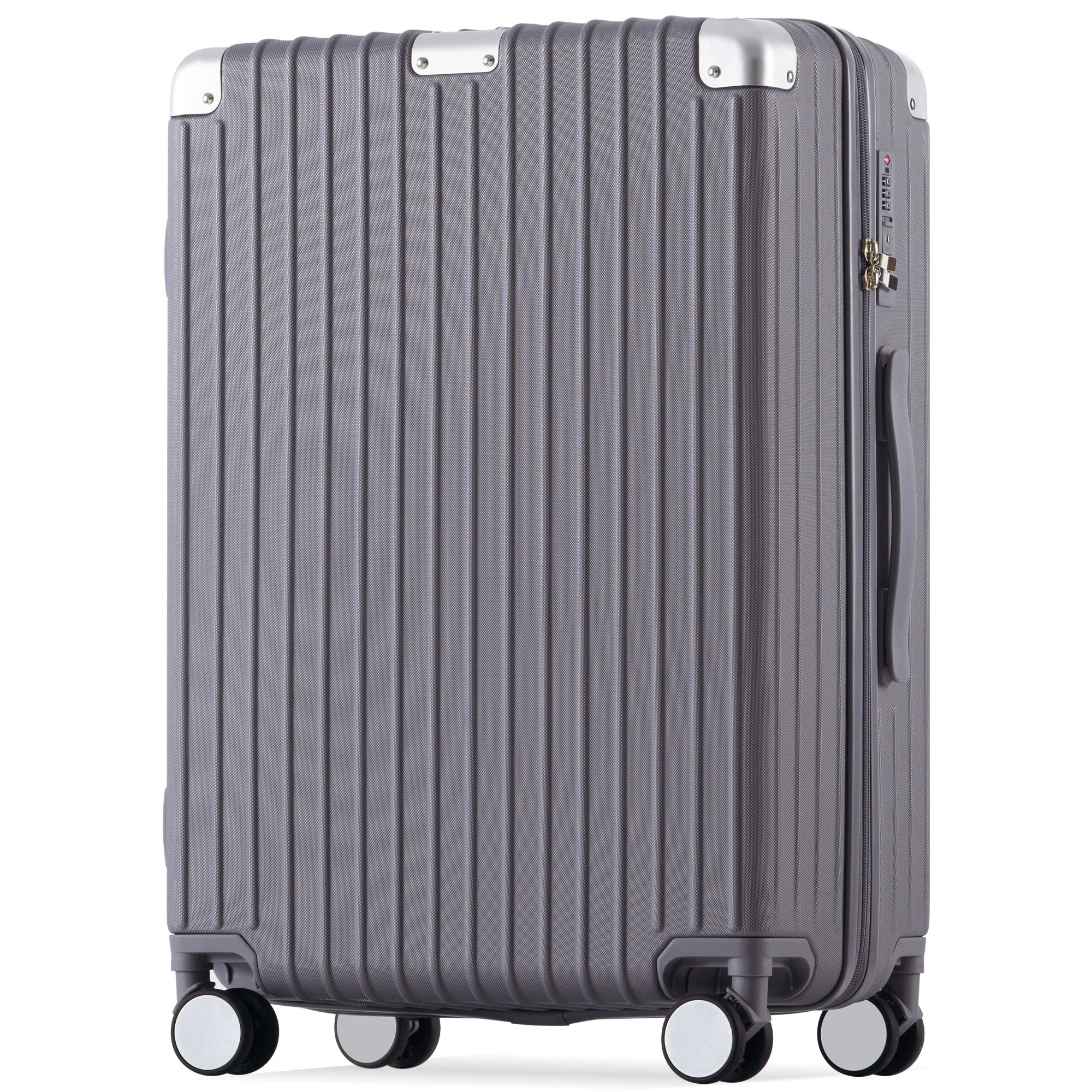 【国内発送.送.料.無.料！】スーツケース Lサイズ キャリーケース キャリーバッグ Lサイズ ストッパー付き アルミコーナーパッド 7日~14日 大容量超軽量 軽い おしゃれ かわいいダブルキャスタ