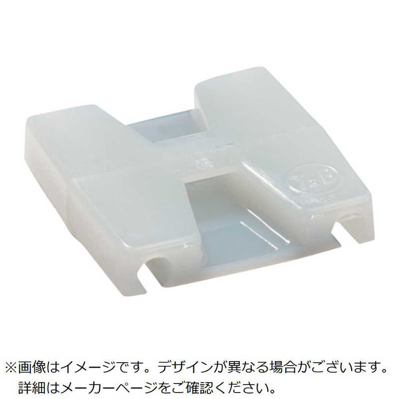 ABB　TY-Rap 結束バンド用平型マウントベース(粘着テープ付き)平型マウンティングベース標準(ナチュラル色)(小袋)タイ幅最大4.8mm100個入り　TC5342A