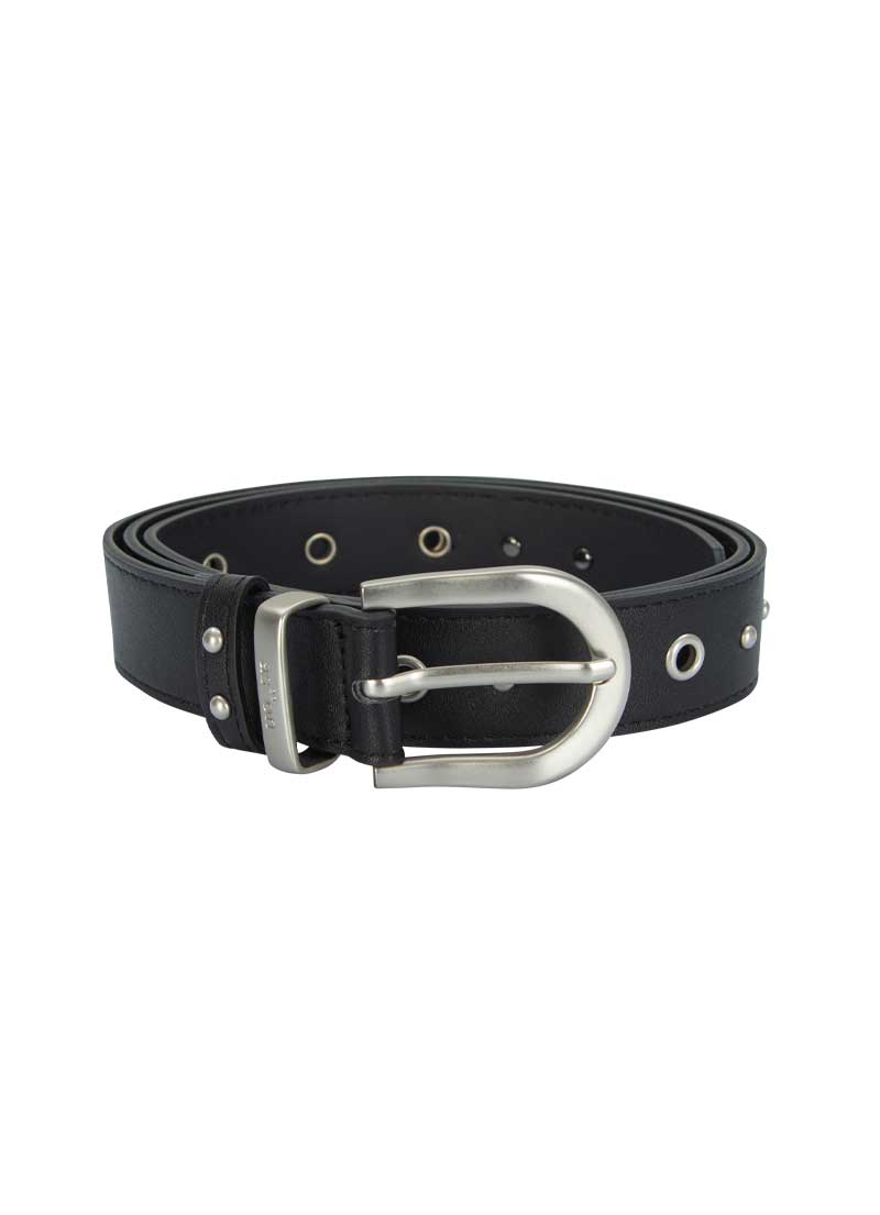 【AS"ON】 TWINS EYELET BELT / BLACK バッグチャーム 正規品