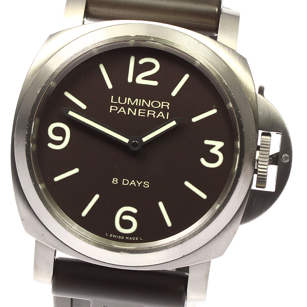 パネライ PANERAI PAM00562 ルミノール ベース 8デイズ 手巻き メンズ 良品 箱保証書付き_762104【中古】