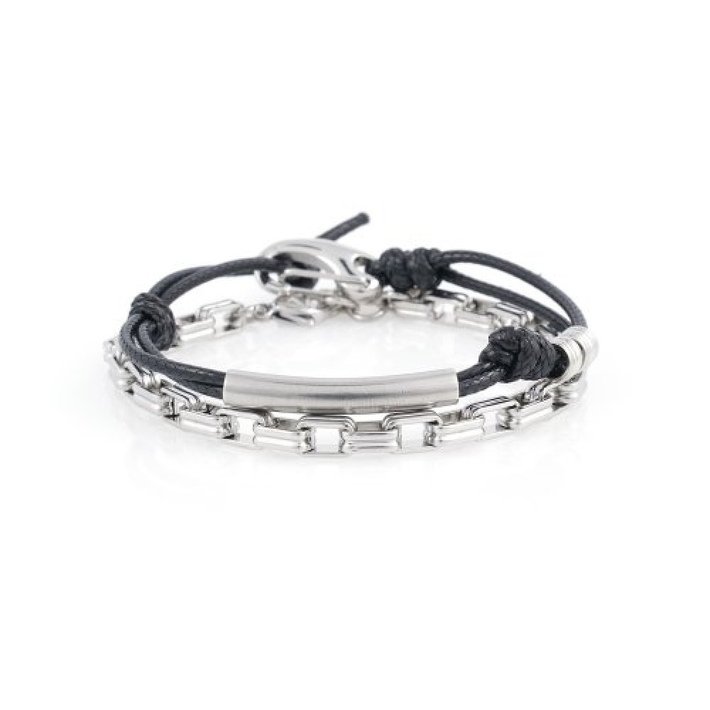 JBANS クラシック ブラックヒップス ストリング1048 5ラインボックス1055 チェインブレスレットセット (C2401-SE332_BK) 5,361円