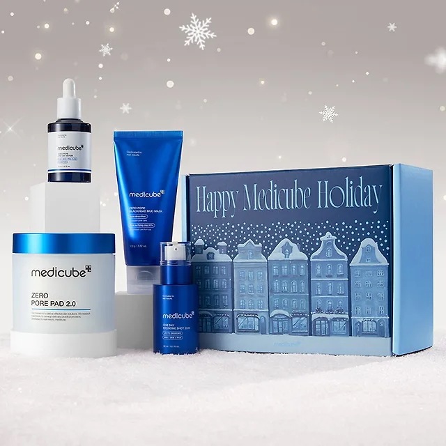 メディキューブ ゼロポアスペシャル4種セット (パッド & セラム & エクソソームショット2000 & マッドパック)白玉美容液／グルタチオン美容液 背中ニキビ／胸のニキビ／敏感肌／ふきでもの /