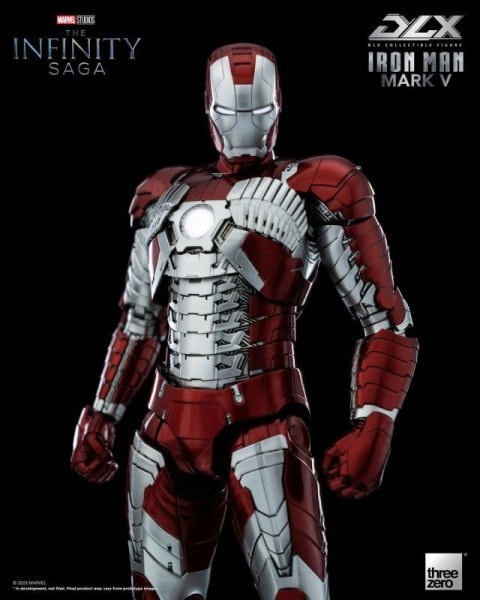 Threezero DLX Marvel The Infinity Saga Iron Man Mark 5 1/6 アクションフィギュア 3Z02540C0