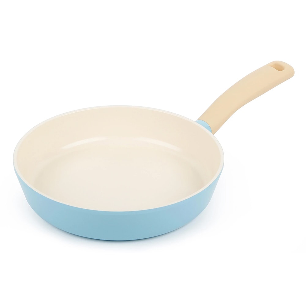 レトロフライパン 24cm ソフトタッチハンドル PFOAフリー ミント