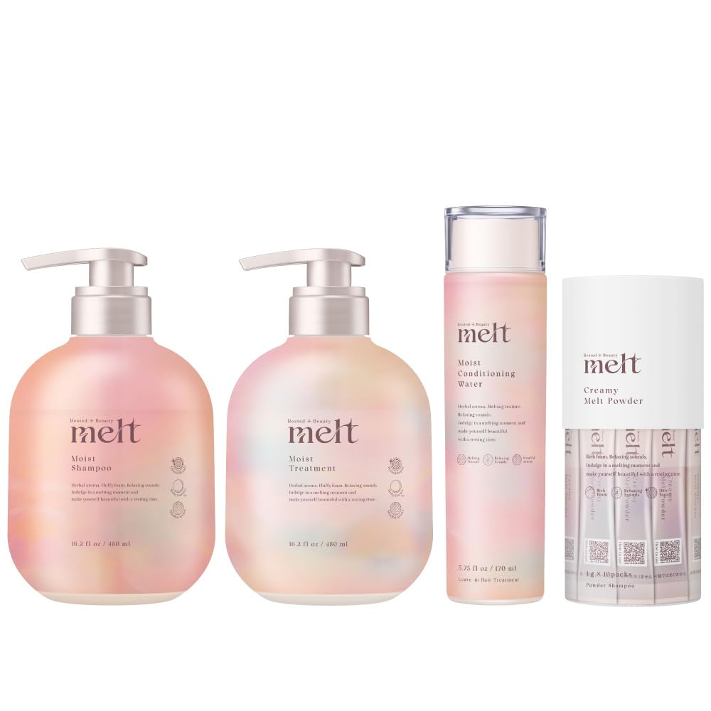 全国一律送料無料 【melt】メルト 4品セット (シャンプー＆コンディショナー＆髪の化粧水＆炭酸パウダー)
