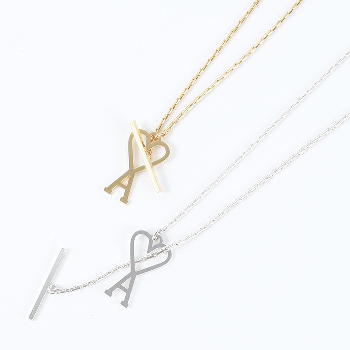 AMI ALEXANDRE MATTIUSSI アミパリス アクセサリー ネックレス AMI DE COEUR チェーンネックレス UJW916 31 メンズ ユニセックス ゴールド シルバー ペンダ