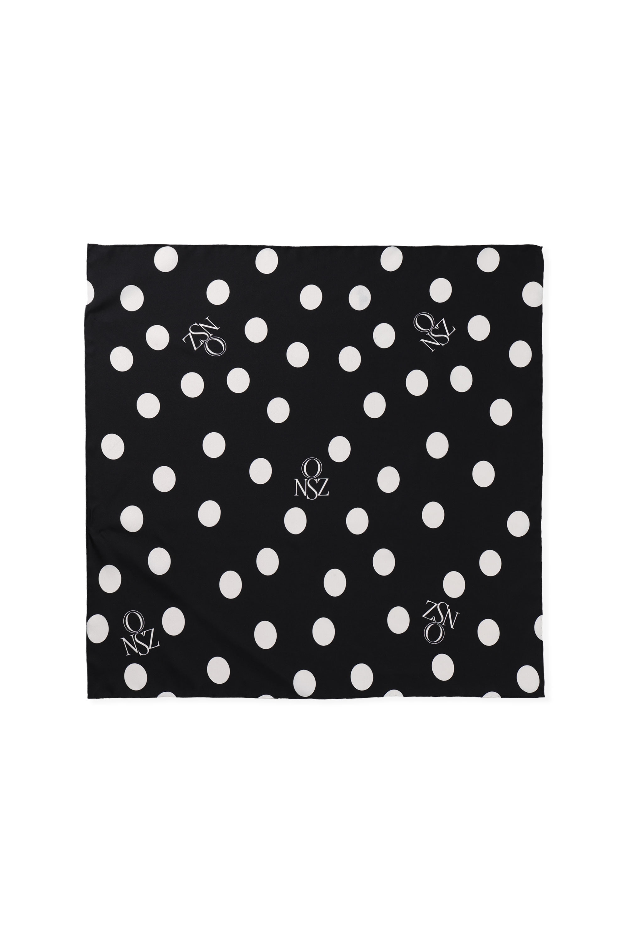 SILK SCATTERED DOT SCARF