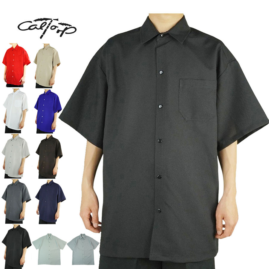 キャルトップ CALTOPメンズ シャツ【クリックポスト発送】1000 PLAIN STANDARD SHORTSLEEVE SHIRTSプレーンスタンダードシ