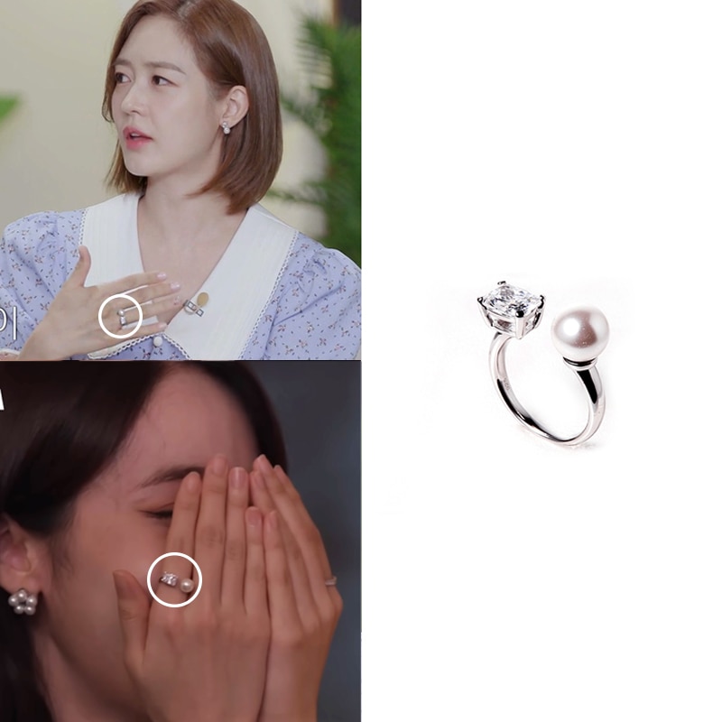 [ITZYチェリョン/オムジユン/イェリン/ビビジ シンビ/ソンユリ着用] ビクトリアクッション&パールリング デイリーアクセサリー 韓国人気アイドルアクセサリー