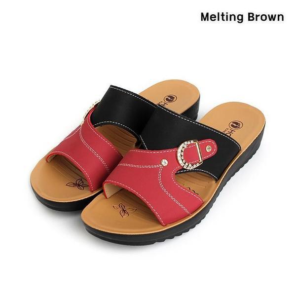 女性カジュアルバックルサンダル 2color