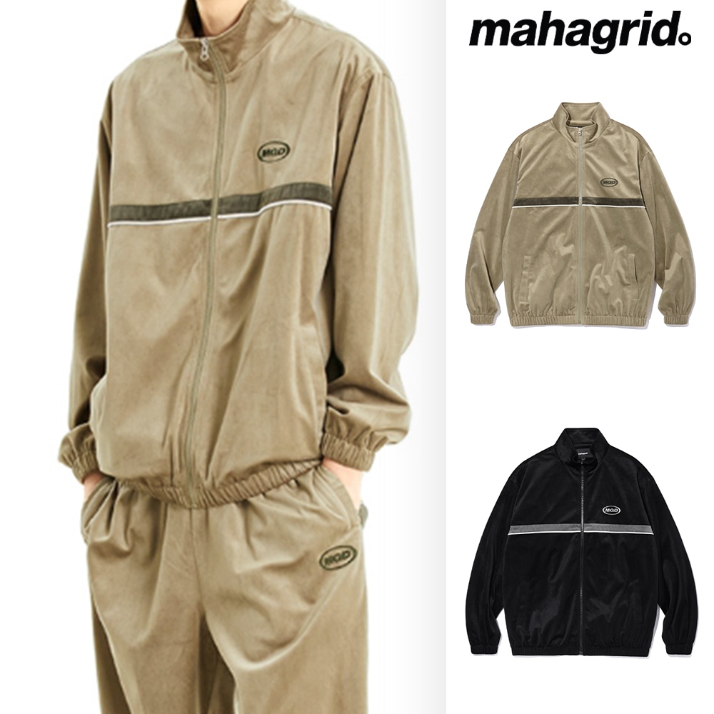 [mahagrid] VELOUR TRACK JACKET