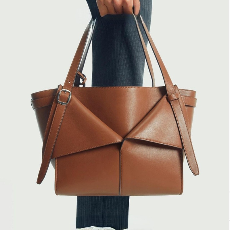 PUレザーレディースショルダーバッグレトロショルダーバッグ大容量バケツトートバッグ 5,001円