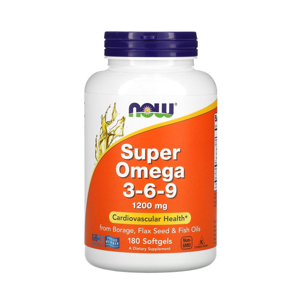 NOW Foods スーパー オメガ 3-6-9 1200mg ソフトジェル 180個 5,445円