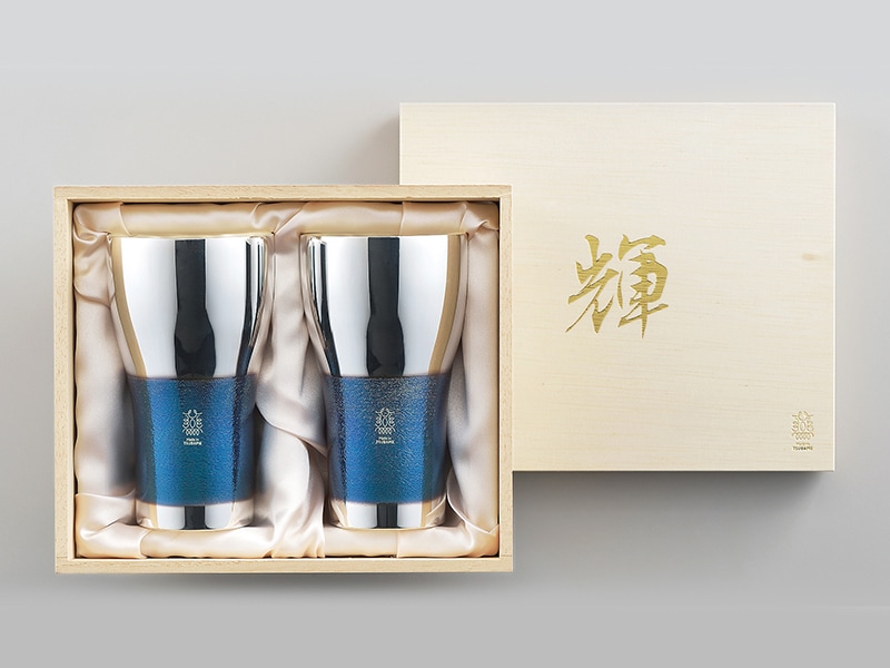 「輝」純銅ビアタンブラー 銀古美2pcセット