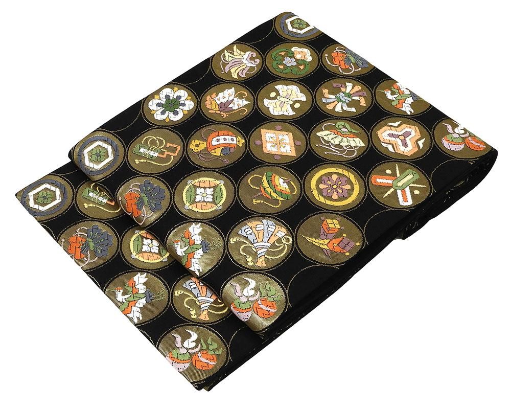 袋帯 新品仕立済 正絹 西陣 白寿苑謹製 宝尽くし文様 袋帯 新品 仕立て上がり 結婚式 入学式 卒業式 パーティー g2756