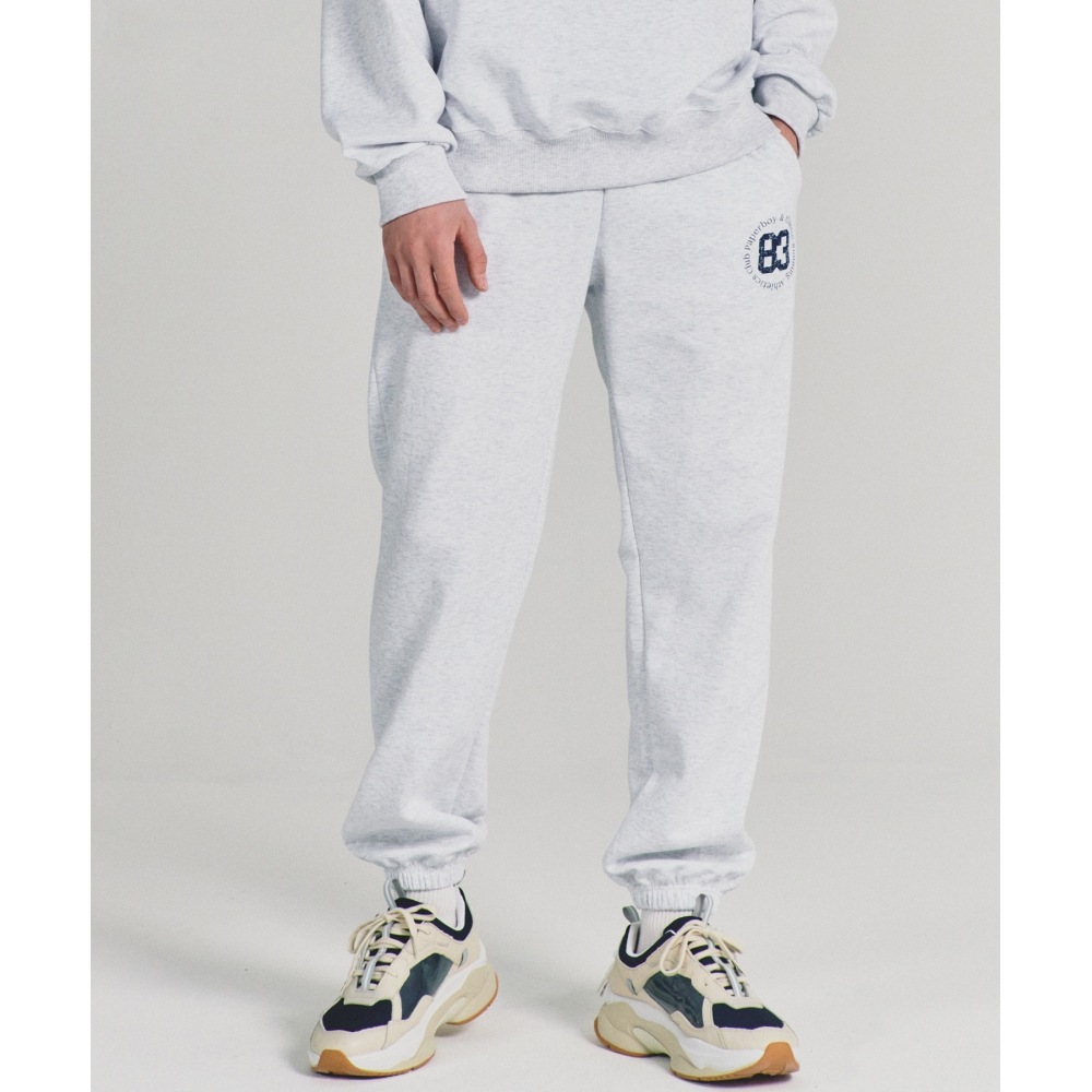 ペーパーボーイビギニング 83 スウェットパンツ-ホワイトメランジ