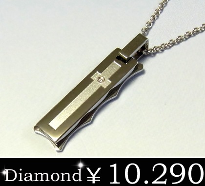 EVE送料無料イヴダイヤモンドネックレス/クロス/ステンレスアクセサリー/プレゼント/ギフト/プレー