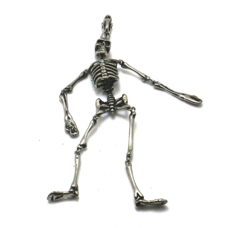 ダンシングビッグスカルペンダントトップ 1個販売 メンズ レディース 男性 女性 ネックレスパーツ サージカルステンレス316L おしゃれ プレゼント ギフト 首飾り stt00-00-0245