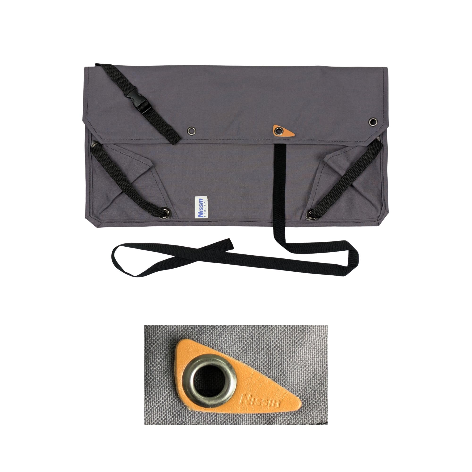 Nissin ニッシンジャパン 帆布ロールバッグ ライトスタンド収納ケース 綿100%帆布製 ロールアップ式 ウェイトバッグ兼用 (ダークグレー)