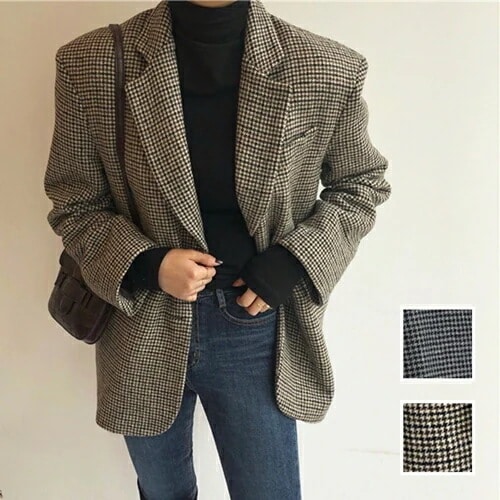 アウター ジャケット 韓国 ファッション レディース 秋 冬 カジュアル お取り寄せ PTXL860 オルチャン コーデ シンプル 定番 セレカジ 20代 30代 40代 2024 オーバーサイズ