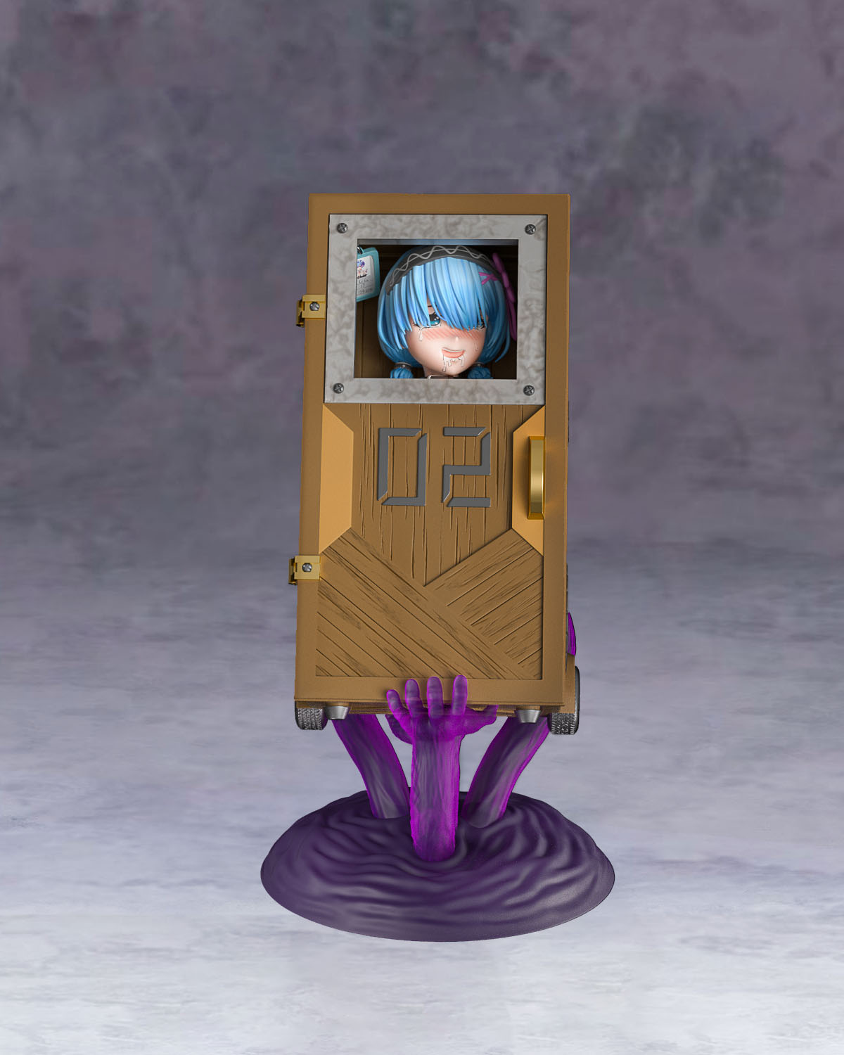 レム フィギュア 1/6スケール 塗装済み完成品 ガレージキット A.S 限定販売 スタチュー