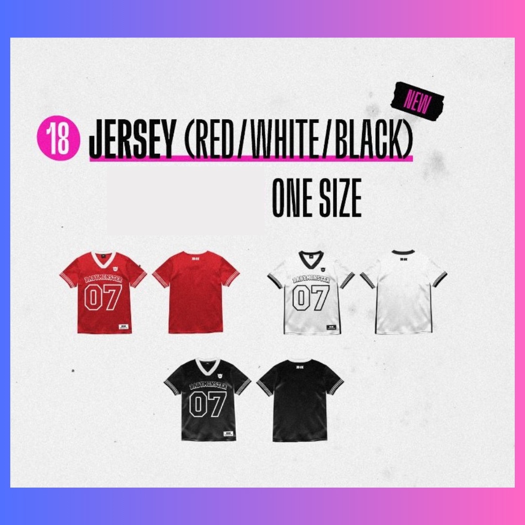 【すぐ発送】【 公式 】 [ DRIP CDプレゼント ] BABYMONSTER - DRIP - POP-UP store [ JERSEY (RED WHITE BLACK ] MD グッズ 8,854円