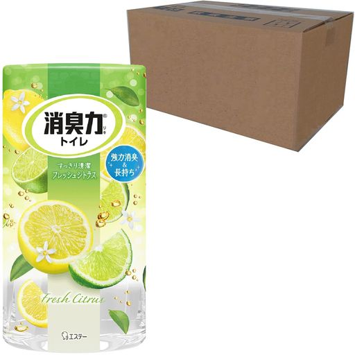 消臭力 [オフィス ビジネスに ケース販売] トイレ用 置き型 フレッシュシトラス 400mL×18個 トイレの消臭力 トイレ 置くだけ 消臭剤 消臭 芳香剤