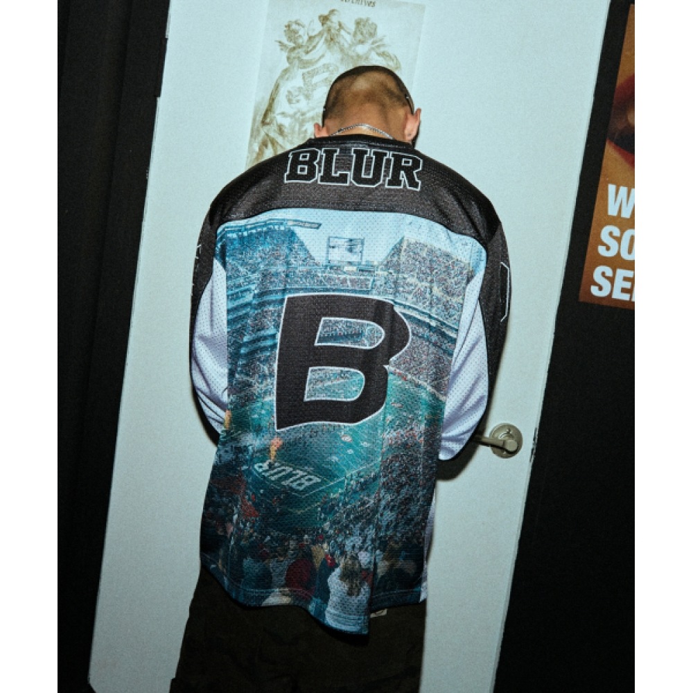 BLUR ラグビーメッシュジャージ [ブラック]