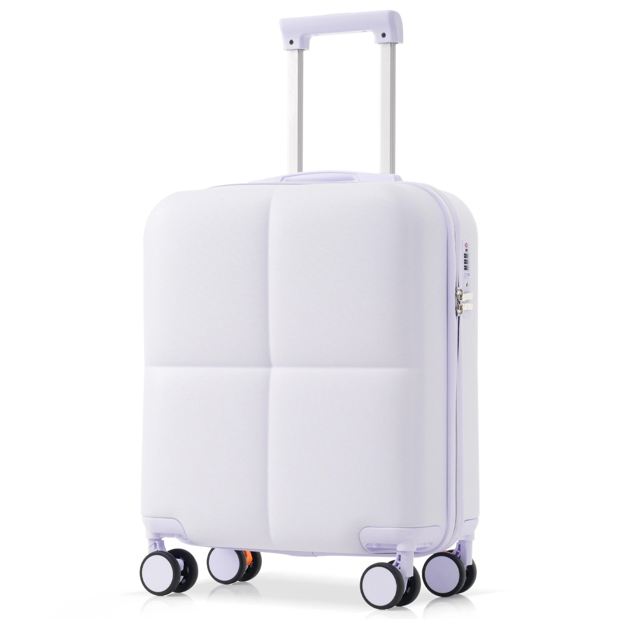 スーツケース キャリーバッグ キャリーケース Sサイズ 小型 超軽量 ファスナー式 TSAロック搭載 フック機能付き 360度回転 旅行 おしゃれ 人気色GG5912 Light Purp